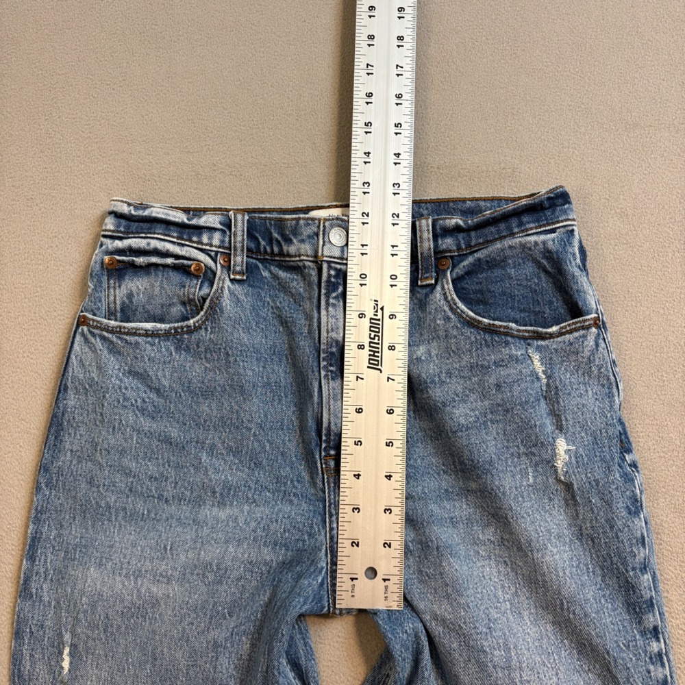 Abercrombie & Fitch The 90s Straight Ultra High Rise Jeans Medium Wash 27 4L - Picture 9 of 10